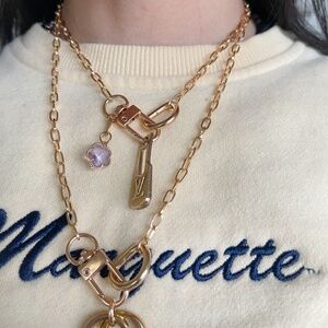 repurposed upcycled lux zipper necklace